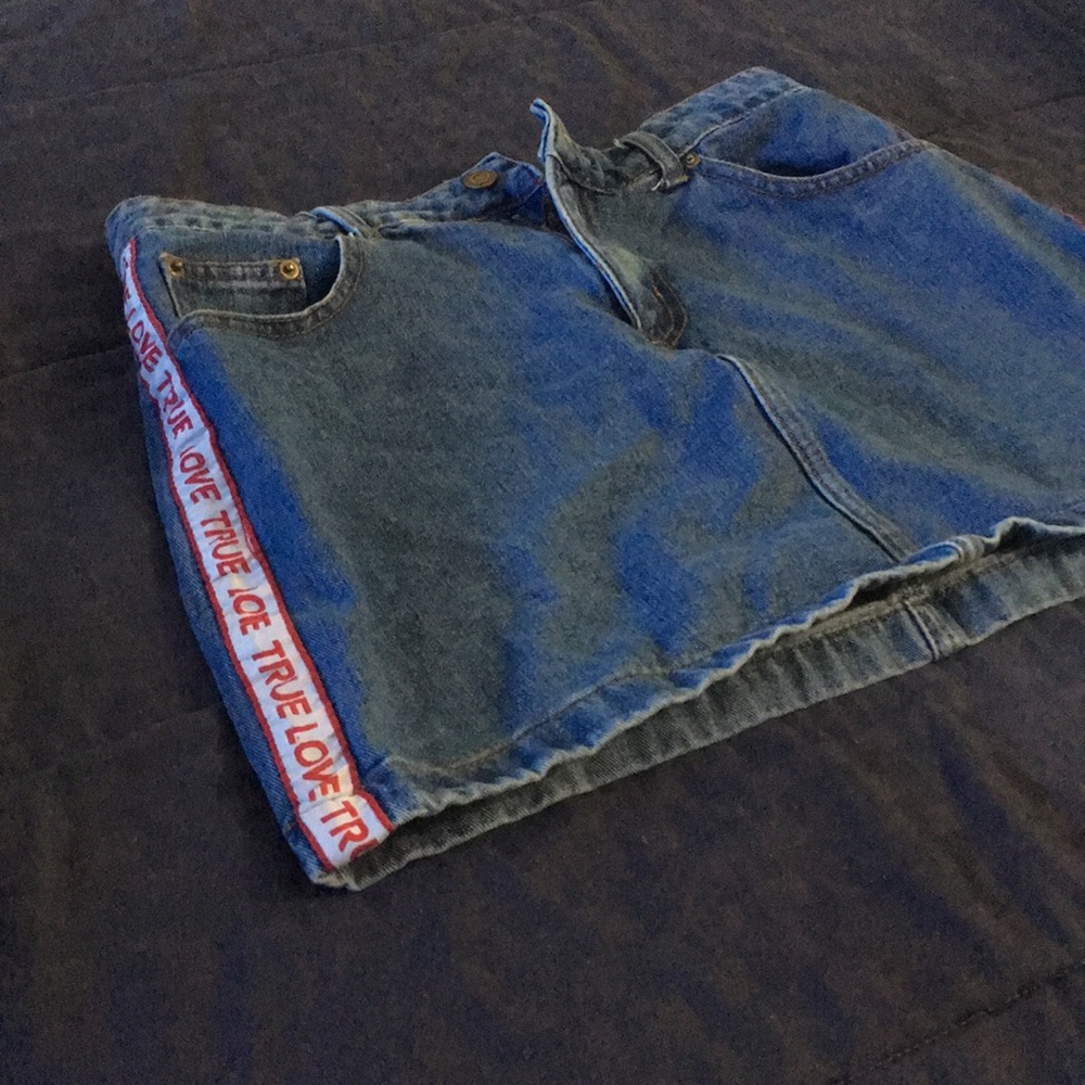 Sexy jean skirt